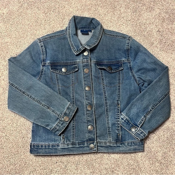Disney Encanto girls size large 10/12 denim jacket - Picture 1 of 6